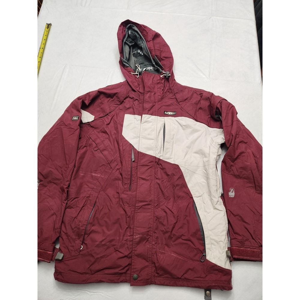 VTG 686 Smarty Archetype Jacket Mens Small Red 3-in-1 Hooded Ski Snowboard Coat